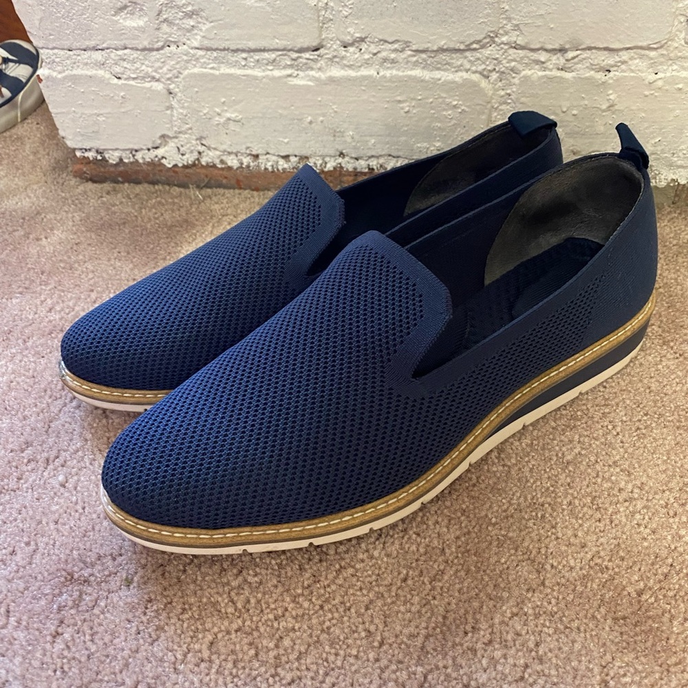 Men's Navy Slip-On Shoes